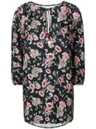 Morye Vilshenko Short Floral Print Dress - Black