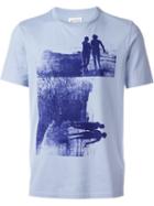 Maison Margiela Photo Print T-shirt, Men's, Size: 50, Blue, Cotton