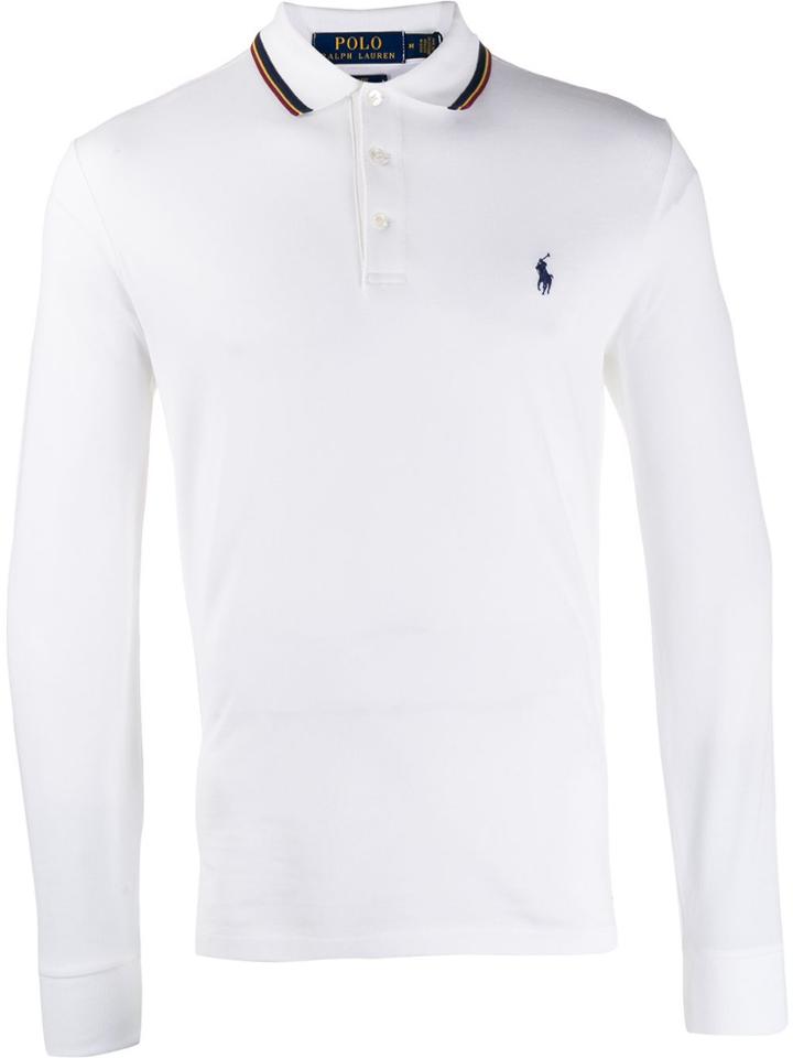 Polo Ralph Lauren Long Sleeve Polo Shirt - White