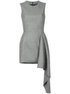 Alexander Mcqueen Draped Mini Dress - Grey