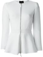 Giorgio Armani Ribbed Knit Peplum Jacket
