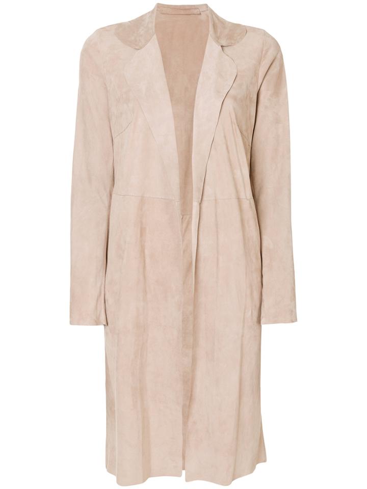 Salvatore Santoro Panelled Open Coat - Nude & Neutrals