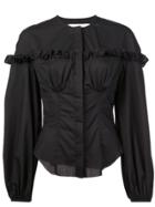 Marques'almeida Ruffle Detail Shirt - Black