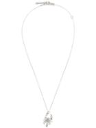 Ambush Scorpion Pendant Necklace - Silver