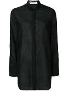 Jil Sander Francesca Wrinkled Shirt - Black