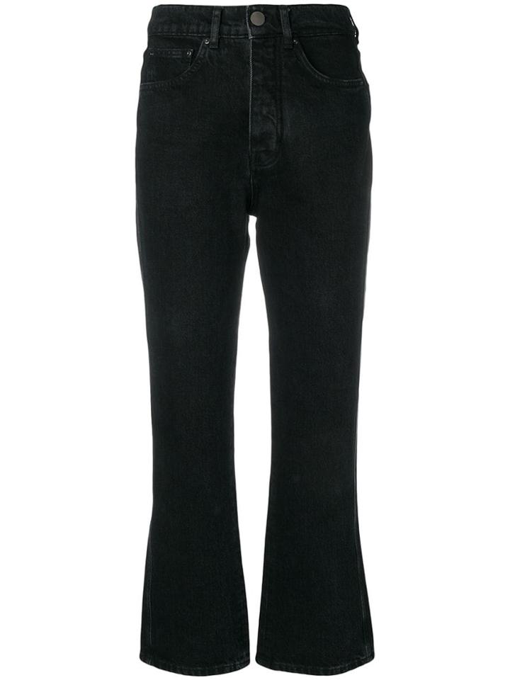 Victoria Victoria Beckham Cropped Bootcut Jeans - Black