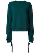 Le Ciel Bleu Loose-fit Sweatshirt, Women's, Size: 36, Green, Cotton