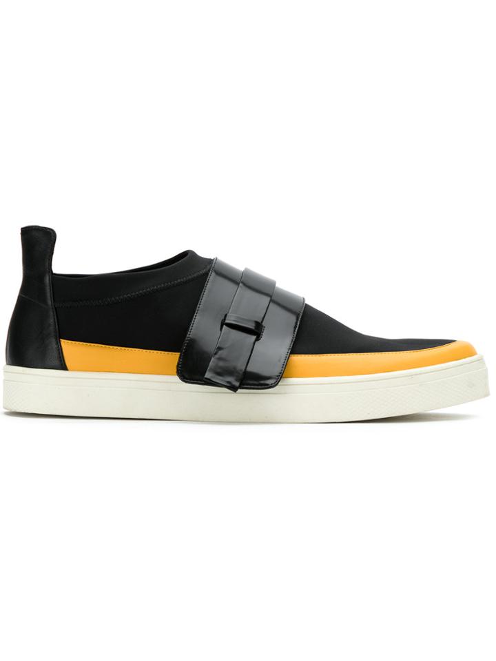 Gloria Coelho Color Blocked Sneakers - Black