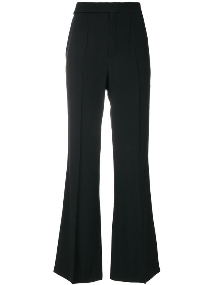 Chloé High-rise Flared Trousers - Black