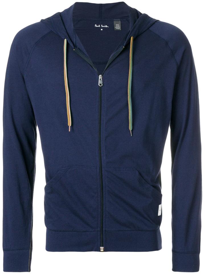 Paul Smith Rainbow String Hoody - Blue