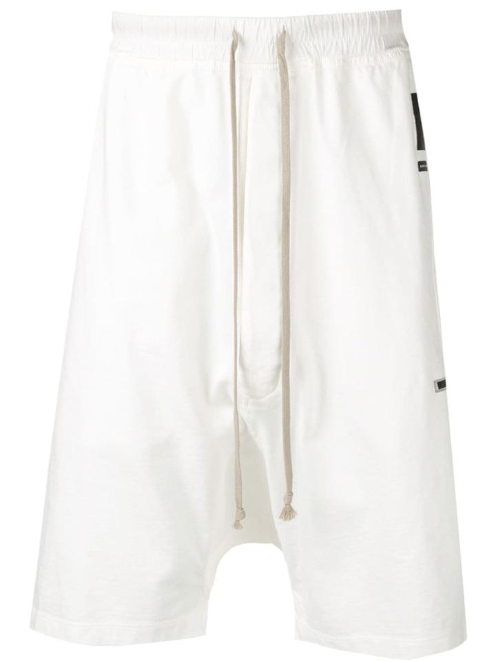 Rick Owens Drkshdw Rick's Pod Shorts - White