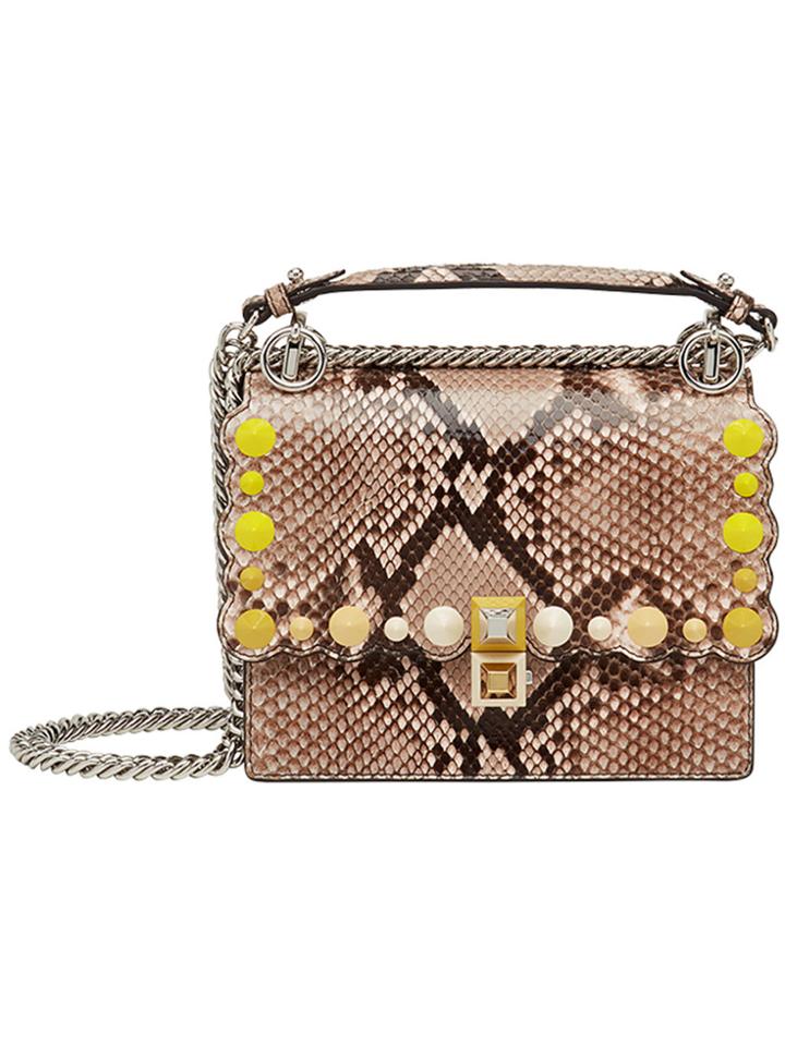 Fendi Kan I Small Shoulder Bag - Nude & Neutrals
