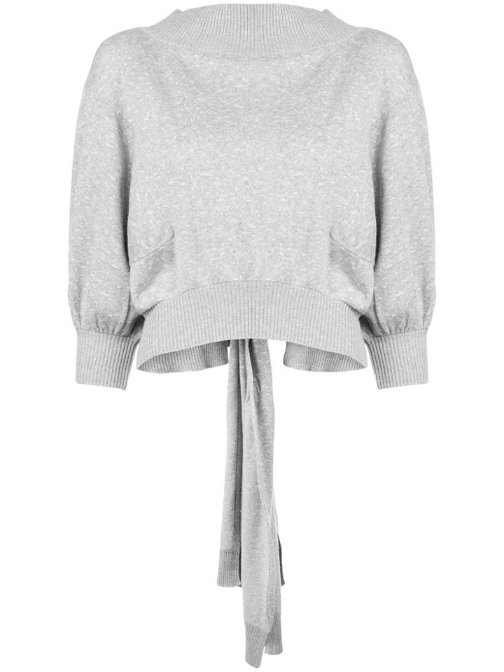Palmer / Harding Rear-tied Sweatshirt - Grey