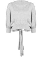 Palmer / Harding Rear-tied Sweatshirt - Grey