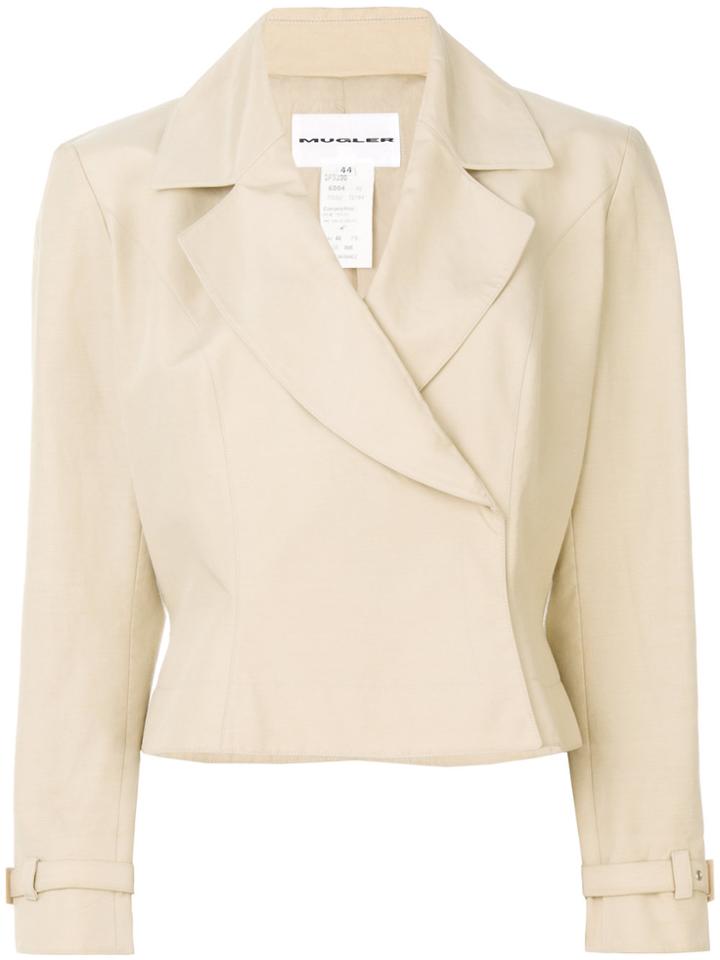 Thierry Mugler Vintage Single Breasted Jacket - Nude & Neutrals