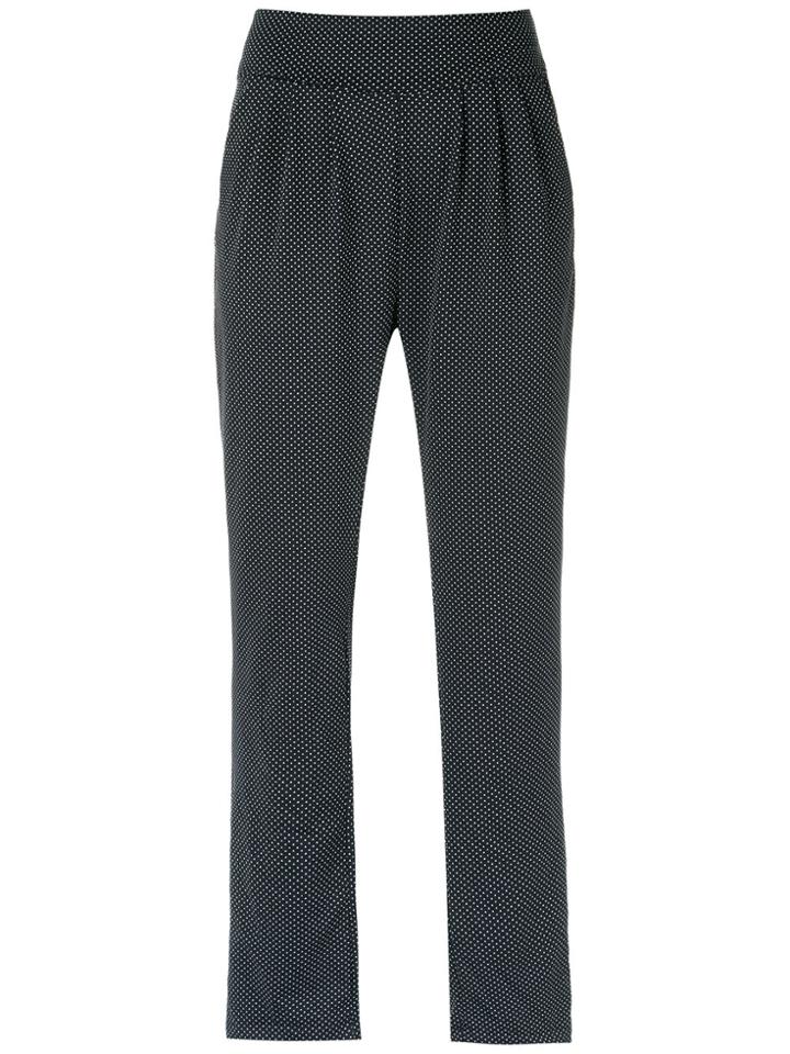 Brigitte Printed Trousers - Black