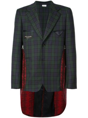 Comme Des Garçons Homme Plus Checked Tail Coat Jacket - Green