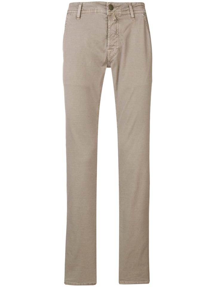 Jacob Cohen Straight Leg Chinos - Grey