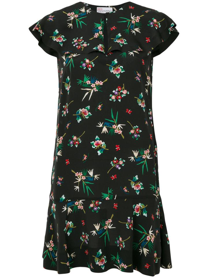 Red Valentino Floral Print Dress - Multicolour