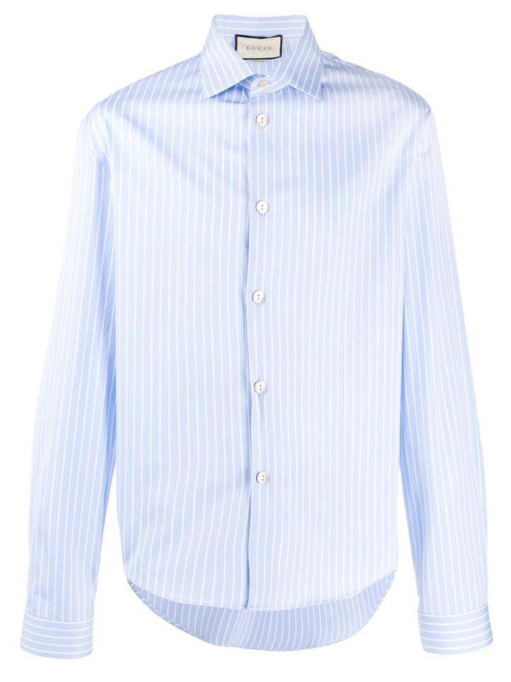 Gucci Pinstripe Shirt - Blue