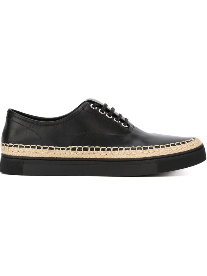Alexander Wang Braided Raffia Trim Sneakers