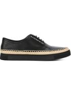 Alexander Wang Braided Raffia Trim Sneakers