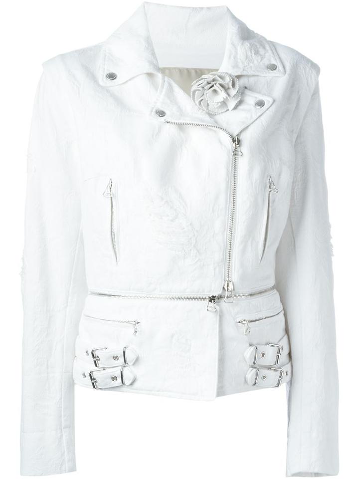 Ermanno Scervino Textured Zipper Jacket