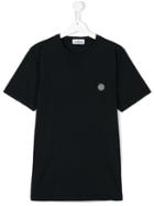 Stone Island Kids Logo Patch T-shirt, Boy's, Size: 14 Yrs, Blue