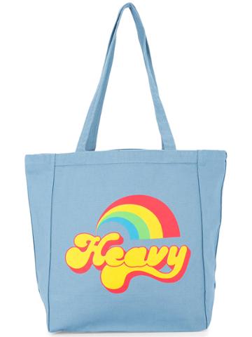 Hysteric Glamour Rainbow Print Shopper Bag - Blue