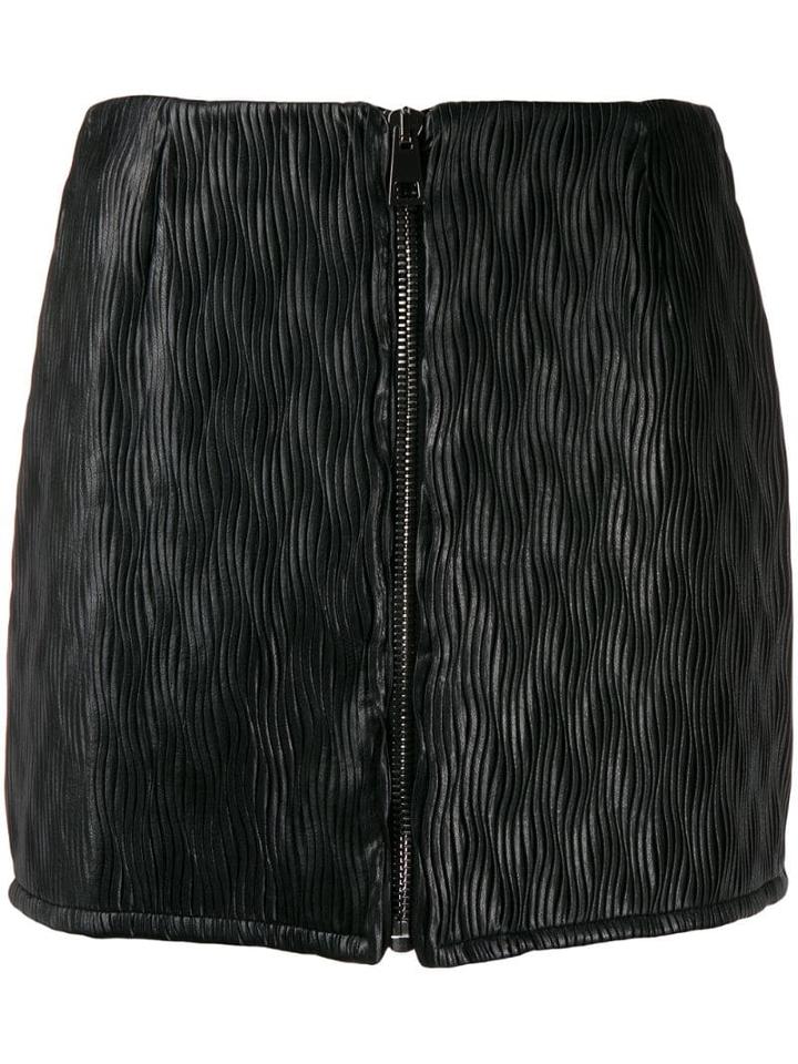 Marco De Vincenzo Zipped Mini Skirt - Black