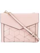 Welden - Textured Envelope Crossbody Bag - Women - Leather - One Size, Pink/purple, Leather