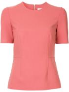 Dion Lee Short Sleeve Fitted Top - Pink & Purple