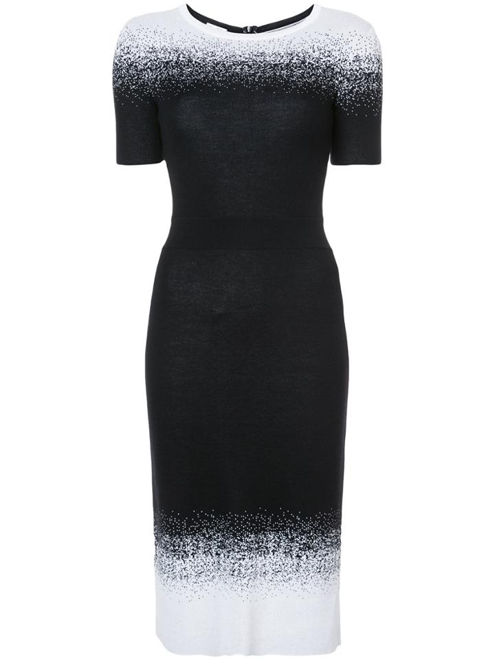 Oscar De La Renta Degrade Pencil Dress - Black