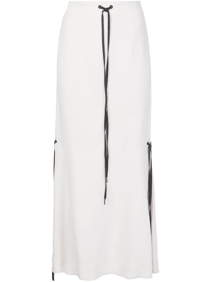 Osklen Scarf Long Skirt, Women's, Size: 36, White, Spandex/elastane/viscose