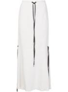 Osklen Scarf Long Skirt, Women's, Size: 36, White, Spandex/elastane/viscose
