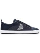 Emporio Armani Low-top Logo Sneakers - Blue