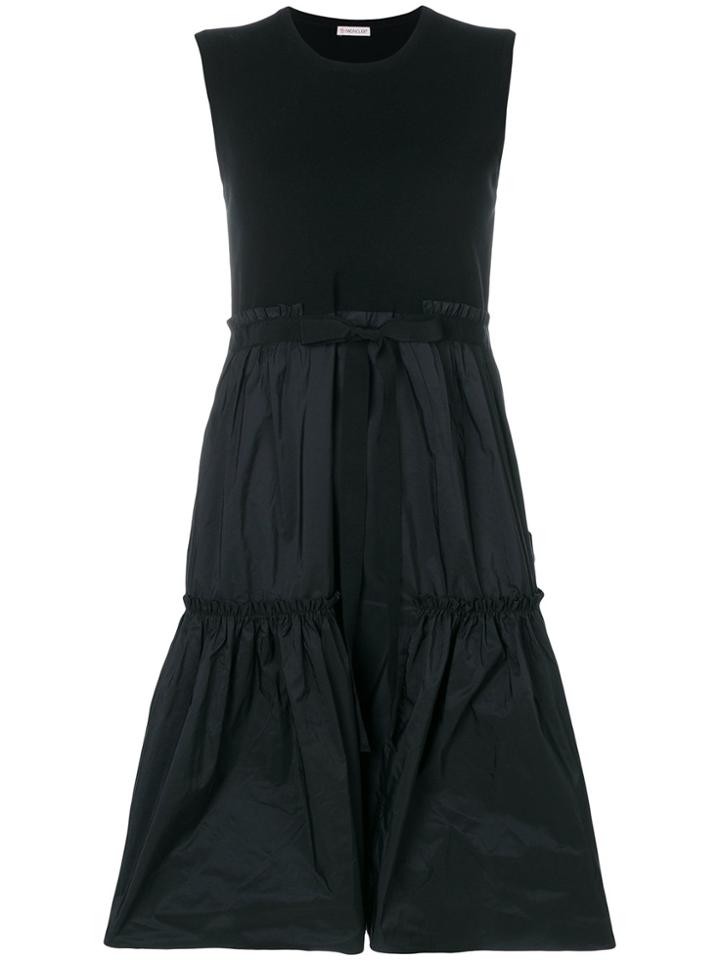 Moncler Tiered Hem Sleeveless Dress - Black