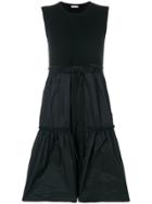 Moncler Tiered Hem Sleeveless Dress - Black
