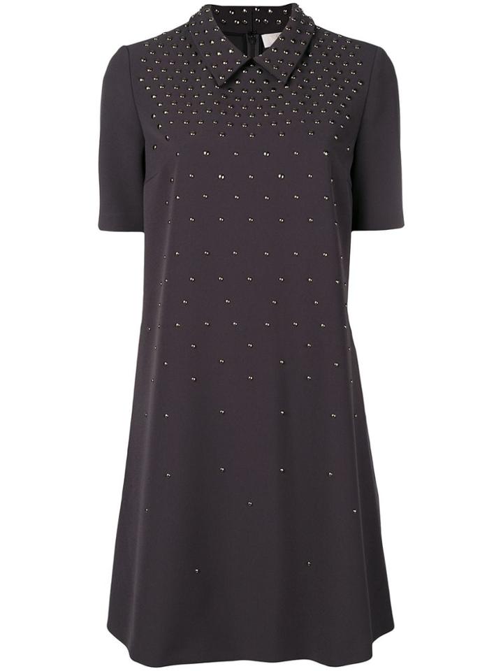 Mantu Short Shift Dress - Grey