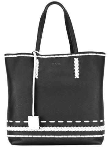 Tod's - 'gipsy Shopping' Tote - Women - Calf Leather - One Size, Black, Calf Leather
