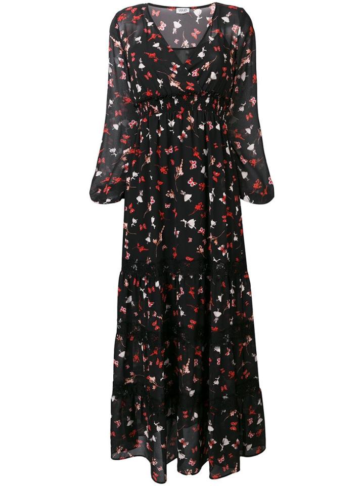 Liu Jo Butterfly Print Dress - Black