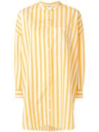 Aspesi Oversized Striped Shirt - Yellow & Orange