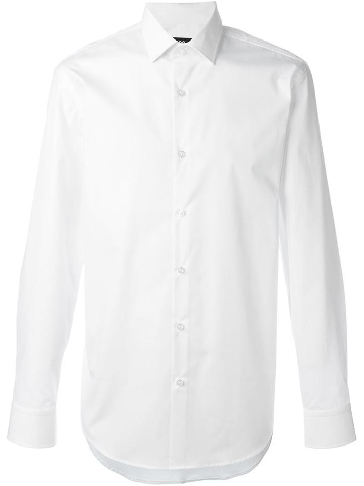 Boss Hugo Boss Classic Shirt, Men's, Size: 45, White, Cotton
