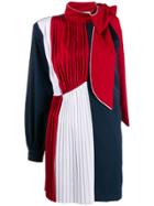 Atu Body Couture Asymmetric Pleated Mini Dress - Red