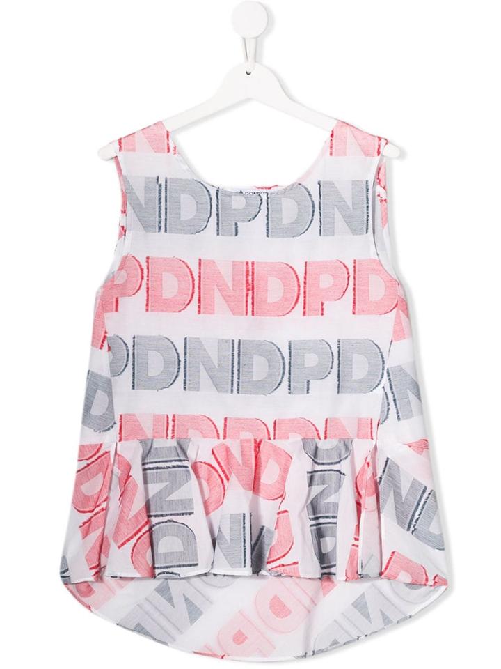 Dondup Kids Printed Blouse - White