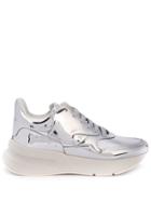 Alexander Mcqueen Amcq Lthr Snkr Silv - Silver