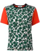 Msgm - Leaves Print T-shirt - Women - Cotton - S, Green, Cotton