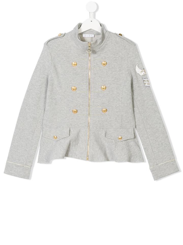 Elsy Military Jacket - Grey
