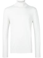 Kiton Turtleneck Sweater, Men's, Size: Xl, White, Silk/cashmere