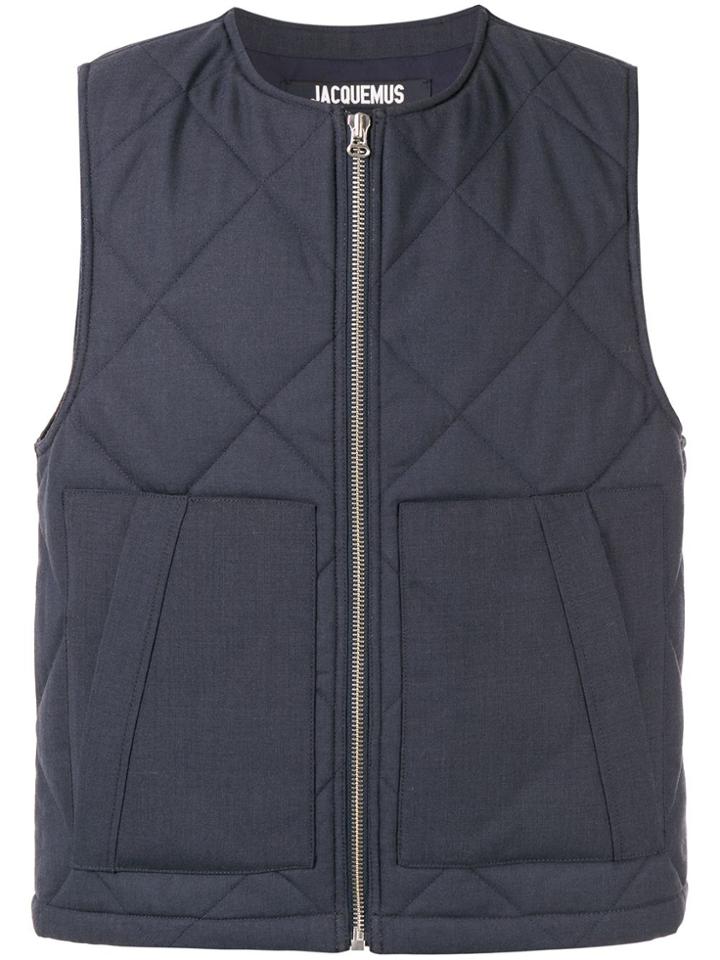 Jacquemus Le Gilet Romarin Gilet - Blue